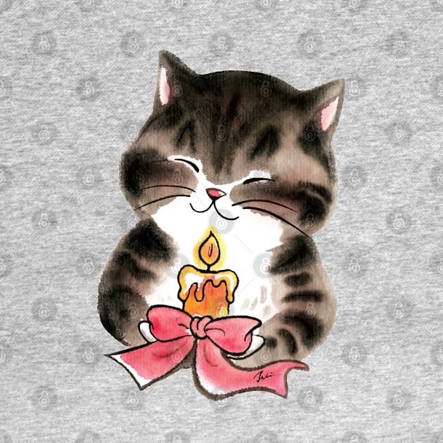 Christmas blessing cat by juliewu